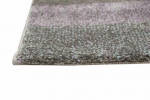 Preview: Designer Teppich Moderner Teppich Wohnzimmer Teppich Kurzflor Teppich mit Konturenschnitt Karo Muster mit Pastellfarben Bunt Lila Senfgelb Grau Creme Beige