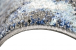 Preview: Designer und Moderner Teppich Wohnzimmerteppich in Blau Grau Creme