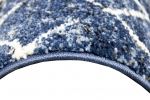 Preview: Designer Teppich Wohnzimmerteppich modern mit Ornamente in Blau Creme