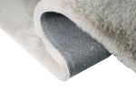 Preview: Teppich Kunstfellteppich Hochflor Faux Fur Hasenfell uni Farbe beige