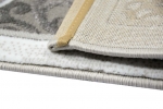 Preview: Designer Teppich Moderner Teppich Wohnzimmer Teppich mit Muster Grau Cream Beige