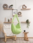 Mobile Preview: BABY HÄNGEMATTE Federwiege für optimalen Schlafkomfort - waschbar - in grün