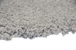 Preview: Shaggy Teppich Micro Polyester Hochflor Langflor Teppich Wohnzimmer Teppich Gemustert in Uni Design Grau