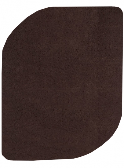 Teppich Shape in moderner Freiform flauschig weich Braun