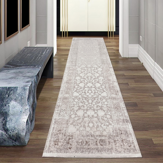Preview: Orientalischer Wollteppich im Vintage-Stil mit klassischem Muster pflegeleicht strapazierfähig und zeitlos elegant in Creme Preview: Orientalischer Wollteppich im Vintage-Stil mit klassischem Muster pflegeleicht strapazierfähig und zeitlos elegant in Creme