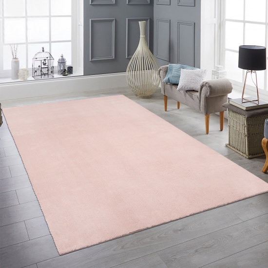 Hochflor-Teppich in Blush: Weicher Luxus für dein Zuhause!