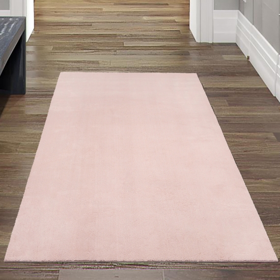 Hochflor-Teppich in Blush: Weicher Luxus für dein Zuhause!