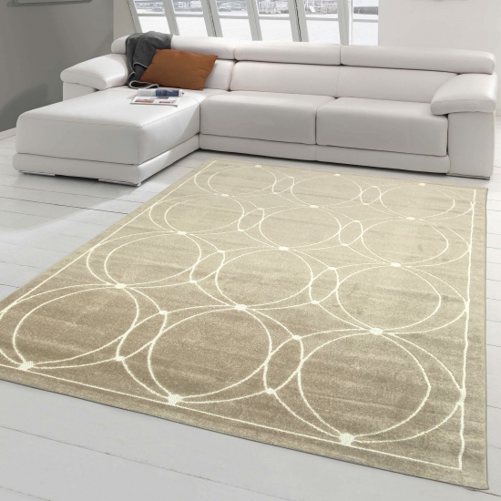 Orientteppich mit dezenten Ornamenten | In- & Outdoor | beige