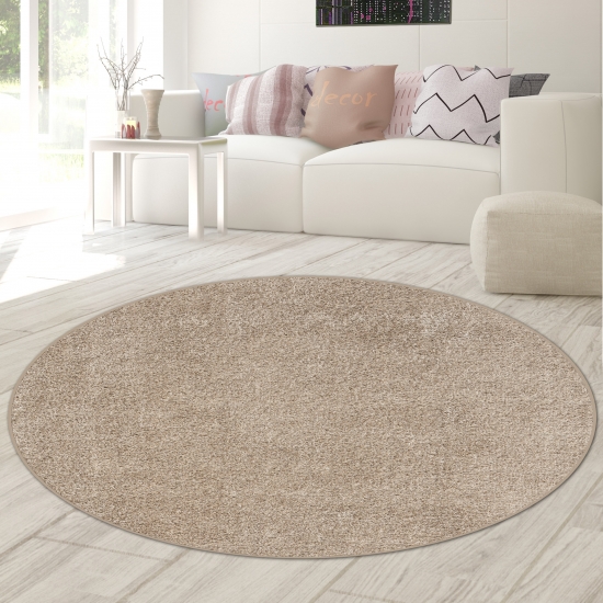 Preview: Flauschiger Shaggy Teppich • glamourös • in beige Preview: Flauschiger Shaggy Teppich • glamourös • in beige