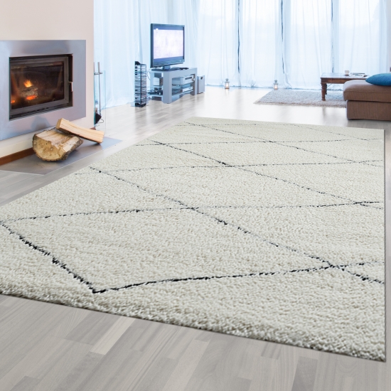 Teppich-Traum Tapis de fléchettes Noir Protection de Sol fléchettes Ligne  de Lancement intégrée Blanc Gris Polyvalent antidérapant 80x285 cm