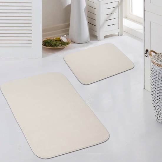 Creme Teppich seidig weich kuschelig für Wohnzimmer, Schlafzimmer, Esszimmer