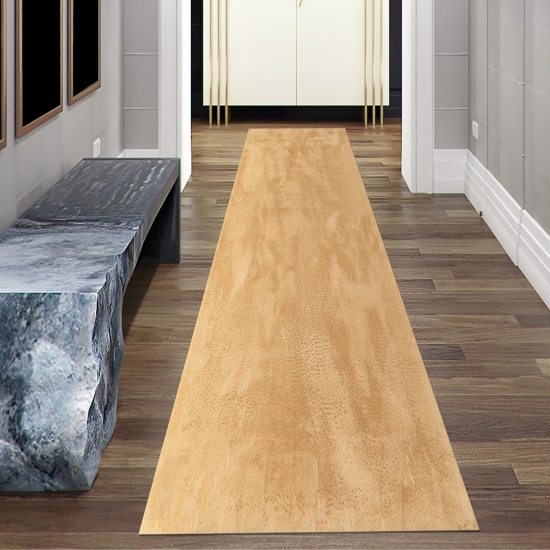 Preview: Teppich gold samtig weich Hasenfell-Optik mit sanftem Glanz