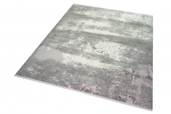 Preview: Wollteppich Designerteppich Teppich abstrakt aus Naturfasern in grau creme Preview: Wollteppich Designerteppich Teppich abstrakt aus Naturfasern in grau creme