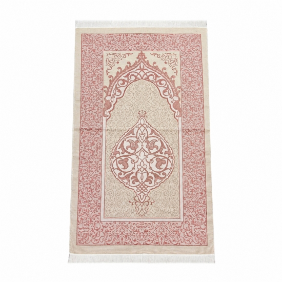 Preview: Gebetsset Rosa mit langem Gebetskleid Teppich und Perlenkette