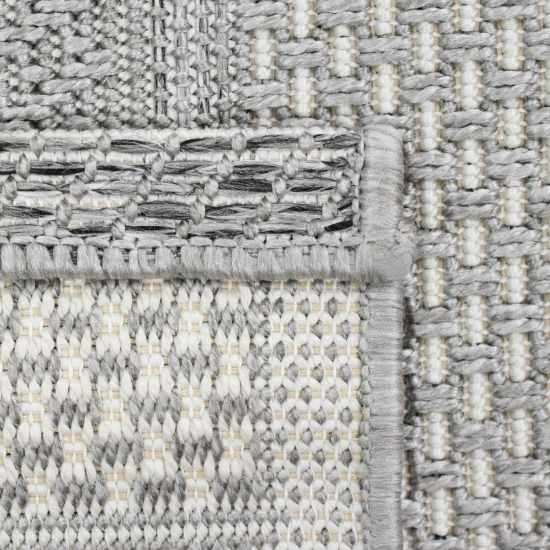 In- & Outdoor Teppich Sisal grau