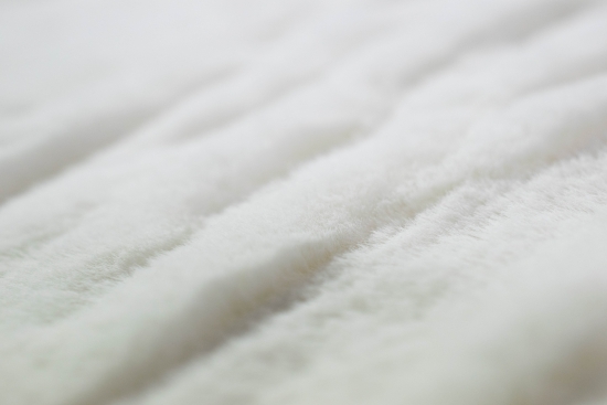 Teppich Kunstfellteppich Hochflor Faux Fur Hasenfell uni Farbe weiss
