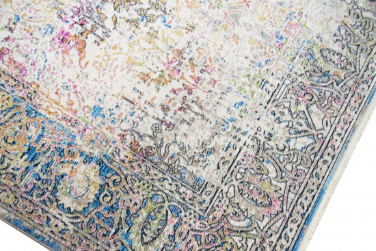 Preview: Designer und Moderner Teppich Vintage-Design Multi
