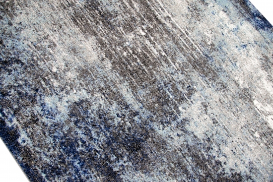 Preview: Designer und Moderner Teppich Wohnzimmerteppich in Blau Grau Creme Preview: Designer und Moderner Teppich Wohnzimmerteppich in Blau Grau Creme