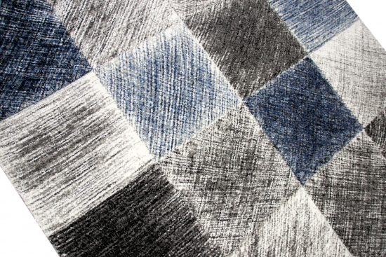 Preview: Designer und Moderner Teppich Wohnzimmerteppich in Blau Grau Schwarz Preview: Designer und Moderner Teppich Wohnzimmerteppich in Blau Grau Schwarz