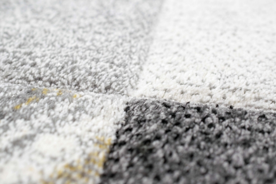 Preview: Teppich modern Teppich Wohnzimmer Karo Design in grau gold rot Preview: Teppich modern Teppich Wohnzimmer Karo Design in grau gold rot