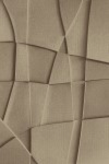 Moderner Wohnzimmer Teppich Pflegeleicht mit 3D-Optik in Braun