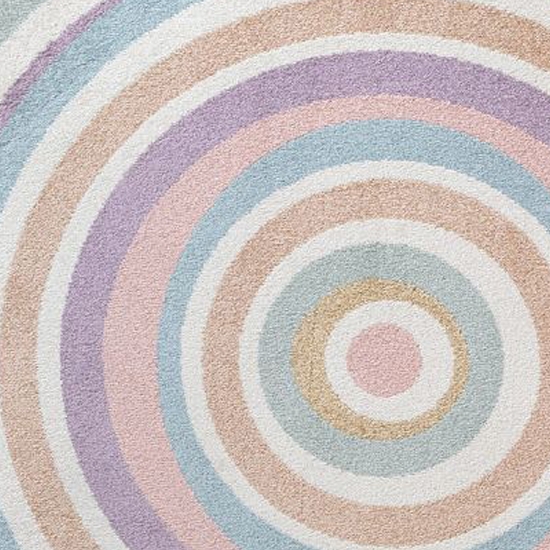 Preview: Kinderzimmer Teppich rund mit bunten Kreisen – weich & farbenfroh Preview: Kinderzimmer Teppich rund mit bunten Kreisen – weich & farbenfroh