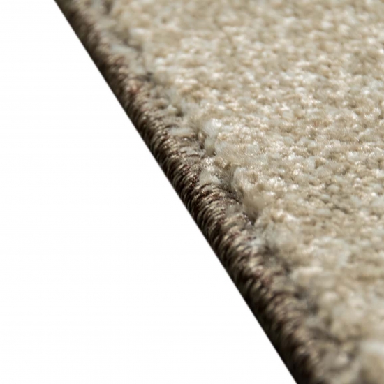 Preview: Wohnzimmerteppich Designer vintage kurzflor Modern seitlich gekettelt in beige braun Preview: Wohnzimmerteppich Designer vintage kurzflor Modern seitlich gekettelt in beige braun