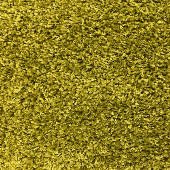 Preview: Shaggy Teppich in Naturgrün für Wohnzimmer und Schlafzimmer – weich, gemütlich und stilvoll