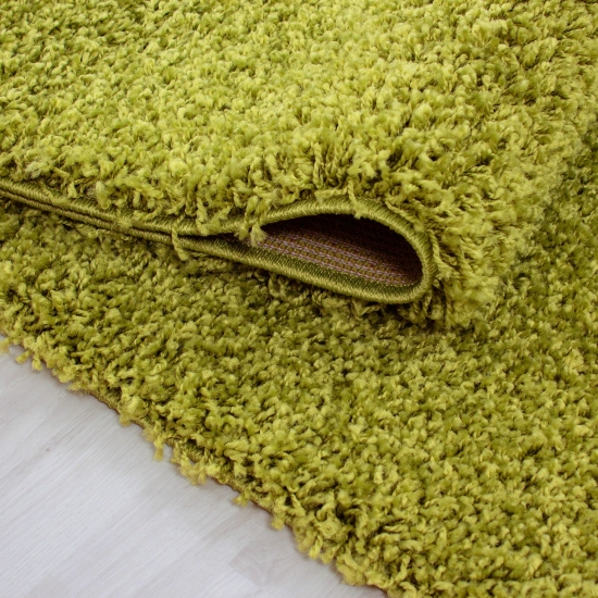 Shaggy Teppich in Naturgrün für Wohnzimmer und Schlafzimmer – weich, gemütlich und stilvoll