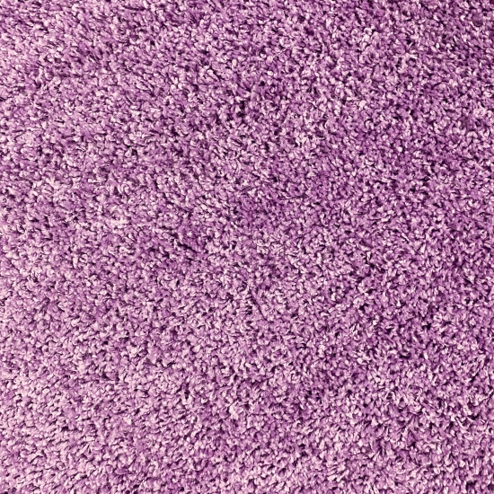 Preview: Hochflor-Teppich in Flieder – Perfekt für Fußbodenheizung