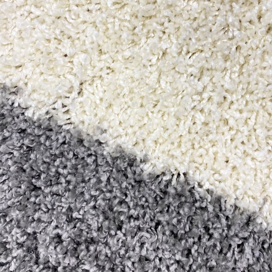 Preview: Shaggy Teppich Hochflor Teppich Gemustert in Karo Design Flieder Grau Creme Preview: Shaggy Teppich Hochflor Teppich Gemustert in Karo Design Flieder Grau Creme