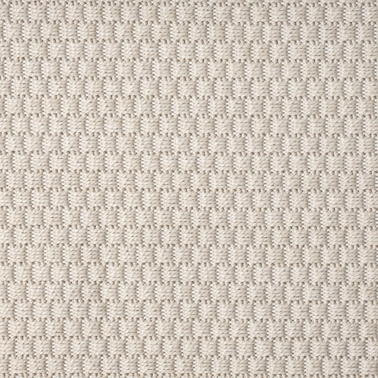 Robuster In- und Outdoorteppich 3d-Effekt schlichtes Muster einfarbig beige