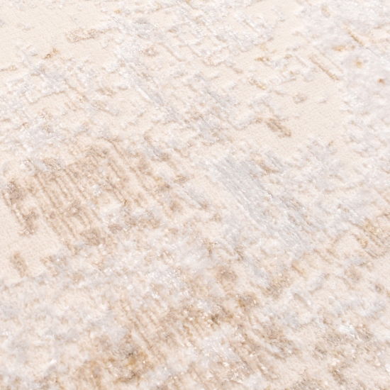 Preview: Moderner feiner Wohnzimmer-Teppich | glänzend | beige-weiß Preview: Moderner feiner Wohnzimmer-Teppich | glänzend | beige-weiß