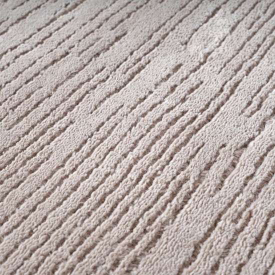 Preview: Moderner Teppich mit feiner Struktur und elegantem Liniendesign in Beige Preview: Moderner Teppich mit feiner Struktur und elegantem Liniendesign in Beige
