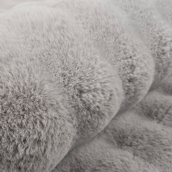 Teppich Wohnzimmerteppich flauschig antirutsch Höhen Effekt mit Bubbleform in grau