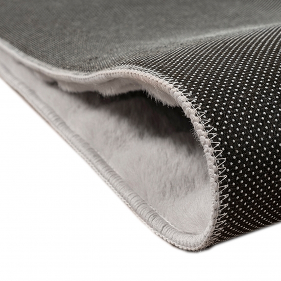 Teppich Wohnzimmerteppich flauschig antirutsch Höhen Effekt mit Bubbleform in grau
