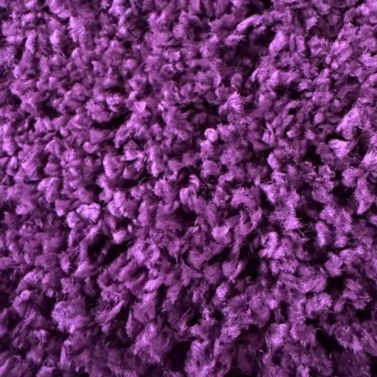 Preview: Shaggy Teppich in Lila für Wohnzimmer und Schlafzimmer – moderner Hochflor Teppich besonders weich und stilvoll