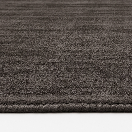 Wohnzimmerteppich Handgefertigt Viskose Elegant Taupe