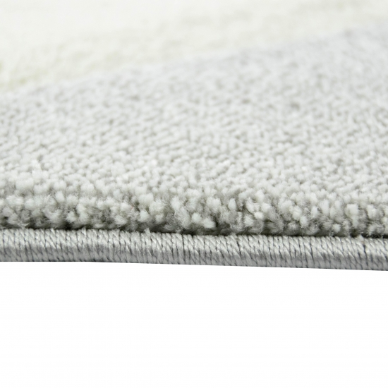 Preview: Teppich modern Designerteppich mit Dreieck Muster in Rosa Grau Creme Preview: Teppich modern Designerteppich mit Dreieck Muster in Rosa Grau Creme