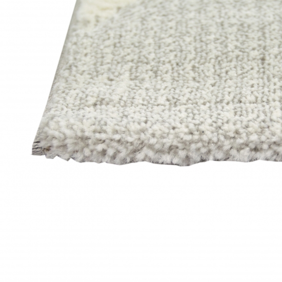 Designer und Moderner Teppich Kurzflor mit Tropfen Muster in Türkis Grau Beige