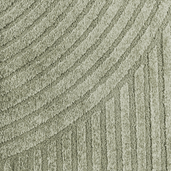 Wohnzimmerteppich 3D-Effekt im Bogenmuster in Grün