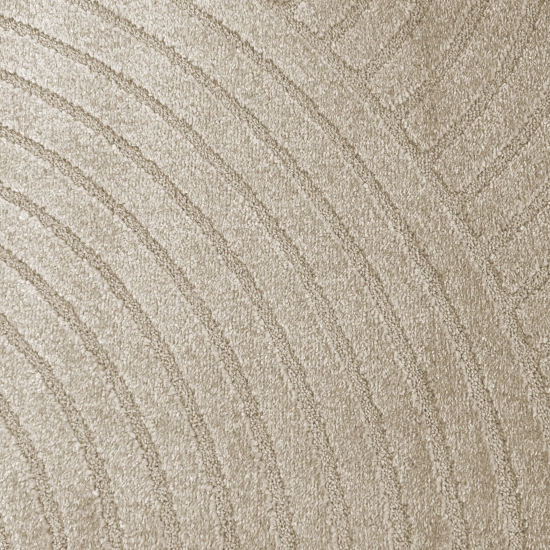 Moderner Teppich mit geometrischem Bogenmuster Stilvoll in Beige