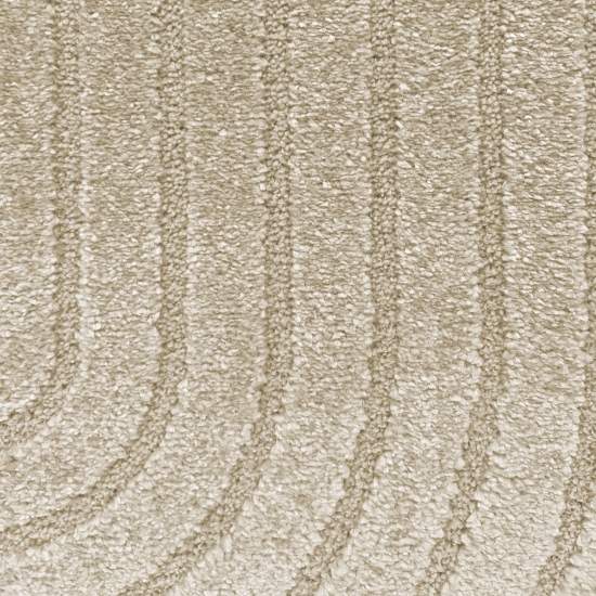 Moderner Teppich mit geometrischem Bogenmuster Stilvoll in Beige
