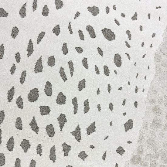 Kinderzimmer Teppich Weich Leopard 3d-effekt Allergiker geeignet in creme grau