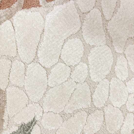 Kinderzimmer Teppich mit Giraffenmuster in creme beige Kinderzimmer Teppich mit Giraffenmuster in creme beige