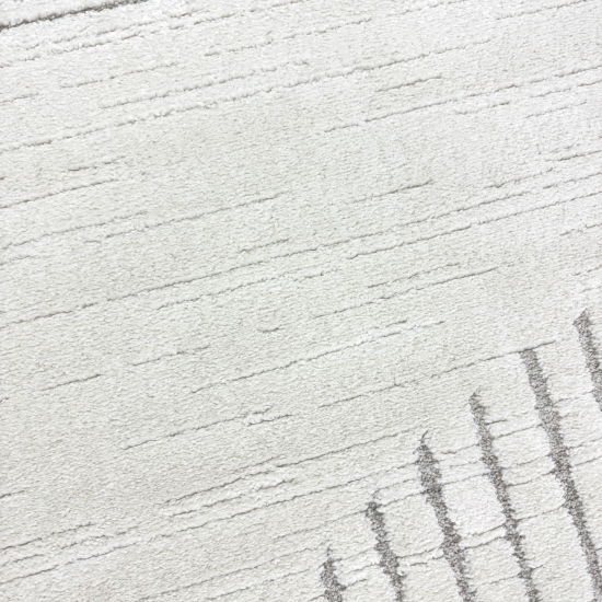 Preview: Wohnzimmerteppich Schlafzimmerteppich hoch tief Effekt Kreis Design mit strichen in creme beige Preview: Wohnzimmerteppich Schlafzimmerteppich hoch tief Effekt Kreis Design mit strichen in creme beige