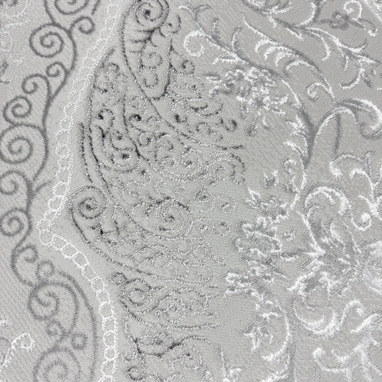 Preview: Orient Teppich mit Verzierungen Hoch-Tief Effekt grau beige Preview: Orient Teppich mit Verzierungen Hoch-Tief Effekt grau beige