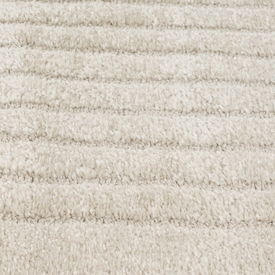 Wohnzimmer-Teppich strapazierfähig mit schlichtem Bogendesign in Beige