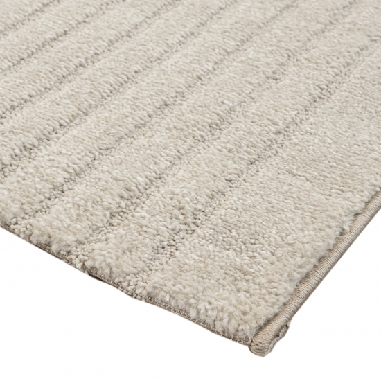 Wohnzimmer-Teppich strapazierfähig mit schlichtem Bogendesign in Beige