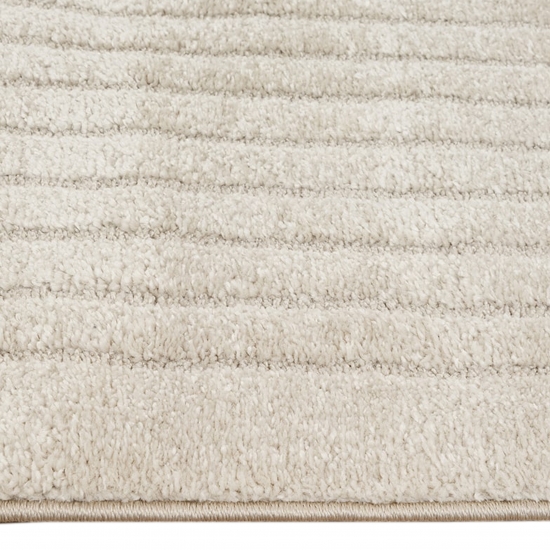 Wohnzimmer-Teppich strapazierfähig mit schlichtem Bogendesign in Beige